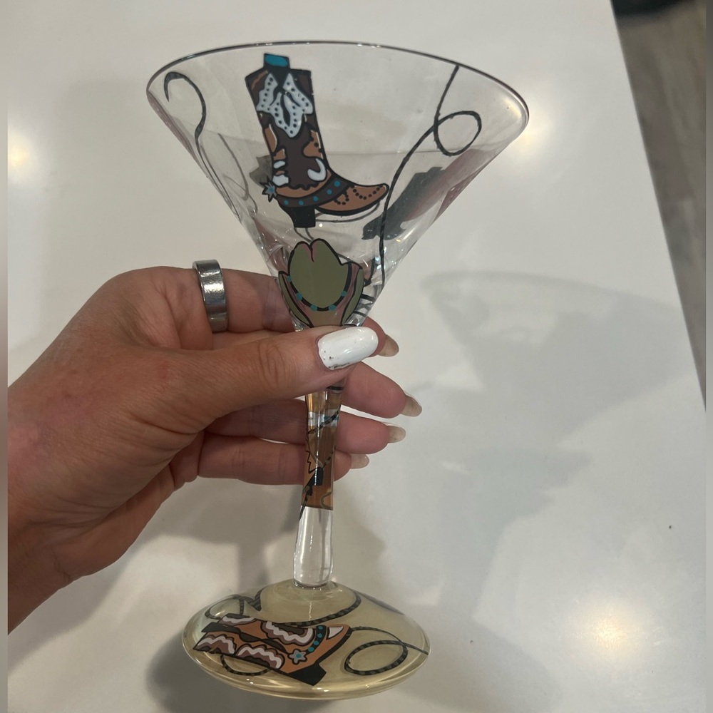 Cowboy-Tini glass